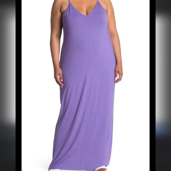 Abound Maxi Slip Dress in Lavender/purple VARIOUS SIZES - Picture 6 of 10